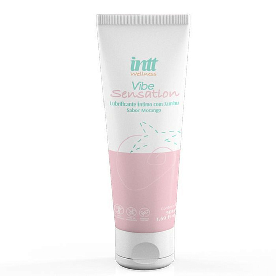 Лубрикант универсальный Intt Vibe Sensation, клубника, 50 мл