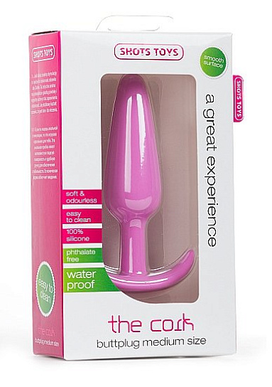 Анальный стимулятор с удобным держателем, розовый