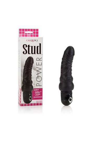 Реалистичный женский вибратор Curvy Stud 6,75, черный