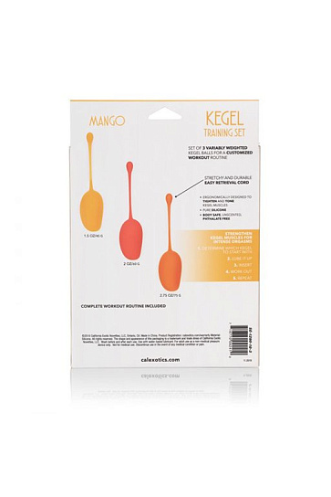 Вагинальные шарики в виде магно Kegel Training Set Mango