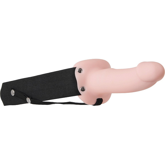 Полый фаллопротез с поясом Adam&Eve Adams FlexSkin Hollow Strap-On