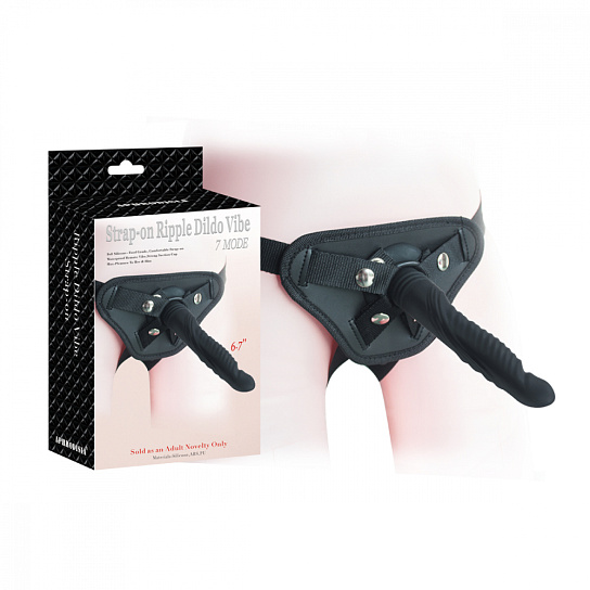 Страпон с вибрацией на трусиках RIPPLE DILDO VIBE, S
