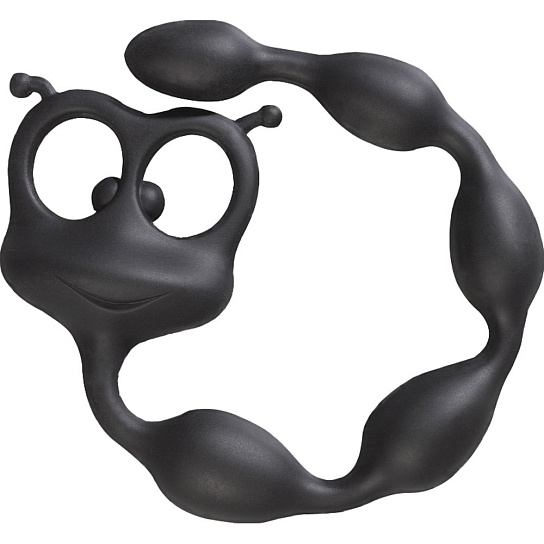 Силиконовая цепочка Flexi Felix для анальной стимуляции, черная