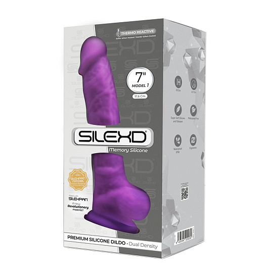 Фаллоимитатор из мягкого силикона Adrien Lastic SileXD Model 17, фиолетовый