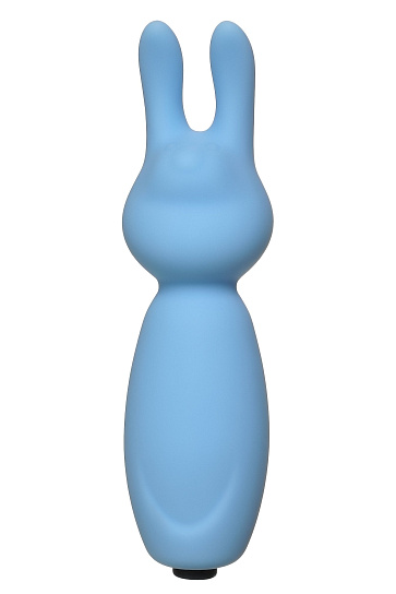 Мини вибратор-кролик для женщин Funny Bunny, голубой, 8,2см, голубой