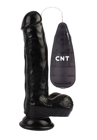 Вибратор-реалистик CNT 7.8 Stud Realistic Dildo Flesh, черный