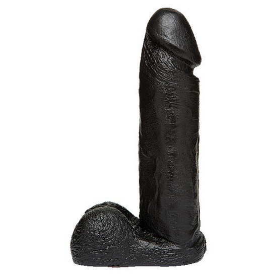 Черная насадка-фаллоимитатор, 17 см