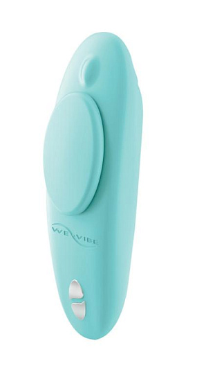 Вибратор в трусики We-Vibe Moxie+ с приложением и пультом, голубой