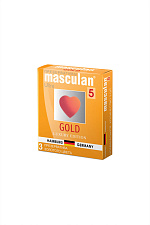 Презервативы Masculan с золотым напылением, 3 шт