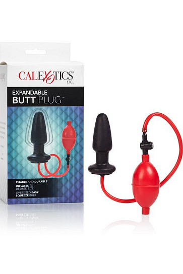 Анальная пробка с грушей для накачивания Expandable Butt Plug