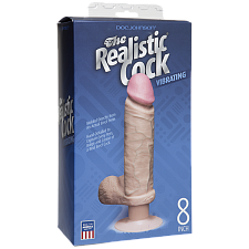 Фаллоимитатор реалистик с мошонкой на присоске Ultra Skin 8, 16 см