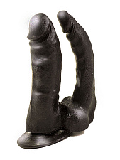 Дилдо анально-вагинальный двойной на присоске Love Toy, 15 см