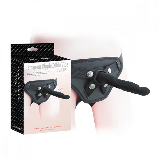 Страпон с вибрацией на трусиках RIPPLE DILDO VIBE, XS