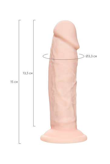 Фаллоимитатор RealStick Silicone Tom H, 15 см