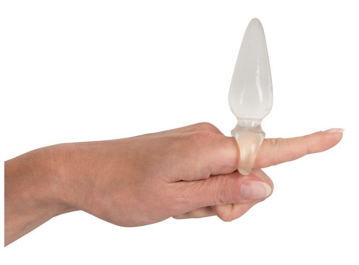 Анальная пробка Finger Plug с петлей для пальца