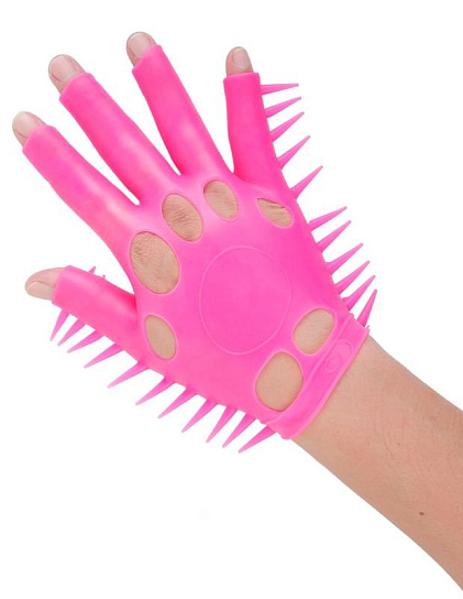 Перчатка для чувственной стимуляции эрогенных зон Neon Luv Glove, розовая