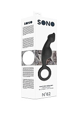 Втулка анальная Sono 62 из силикона, с металлическим концом