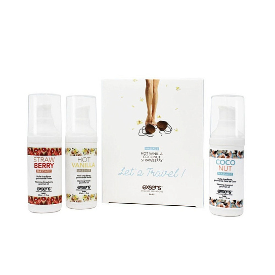 Подарочный набор масел для массажа Exsens Let's Travel, 30 мл