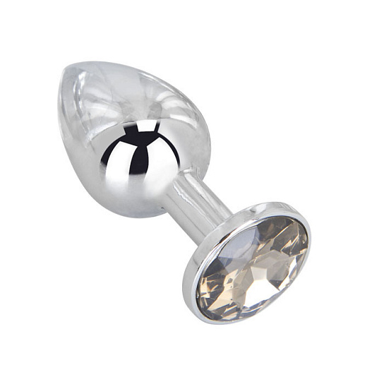 Мини-плаг из стали с серым кристаллом