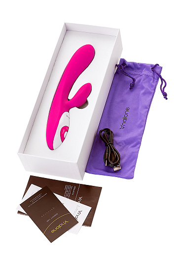 Женский хай-тек вибратор с клиторальным стимулятором Rythm