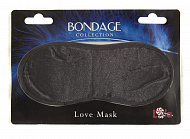 Маска на глаза Lola Toys Bondage Love Mask, черная