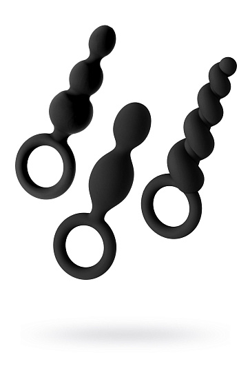 Набор анальных пробок Satisfyer Plugs, черные