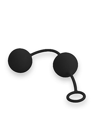 Вагинальные шарики для начинающих GEISHA TWIN, черные