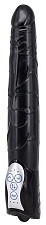 Длинный вибратор-пульсатор Long John, 20 см, черный
