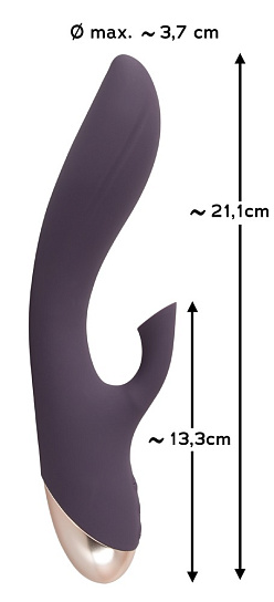 Вибратор с клиторальной стимуляцией Javida