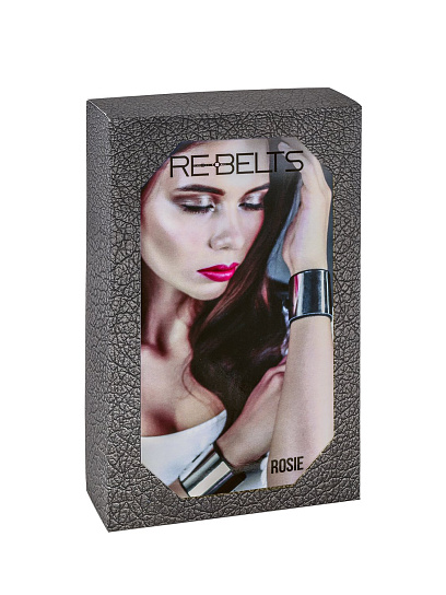 Наручники черные Rosie Black, цвет серебристый