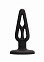 Черная анальная пробка с очень сильной присоской