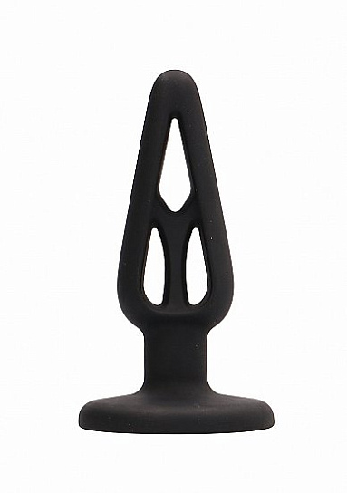 Черная анальная пробка с очень сильной присоской