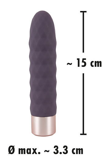 Стильная вибропуля Elegant Diamond Vibe