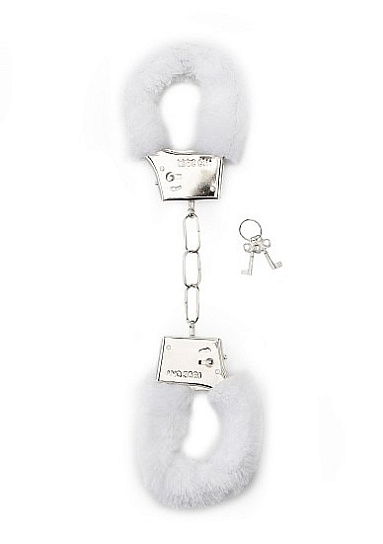 Плюшевые наручники FURRY HANDCUFFS, белые