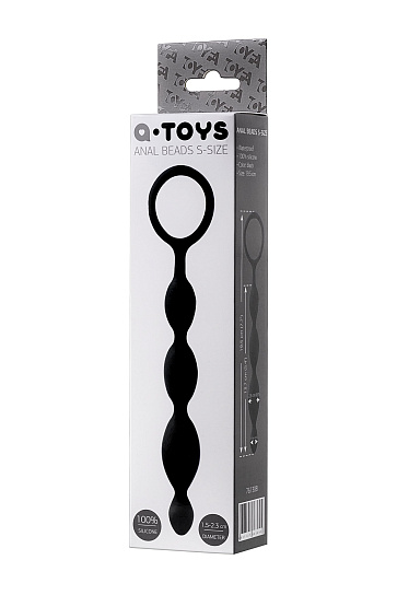 Небольшая анальная цепочка Anal Beads с кольцом A-Toys