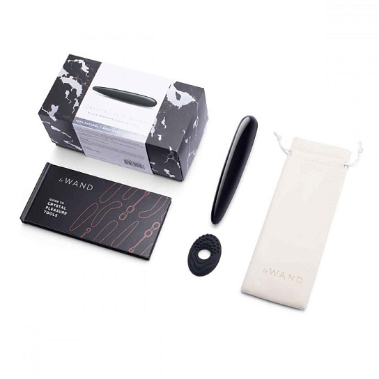 Массажер из камня Le Wand Crystal Slim Wand, черный
