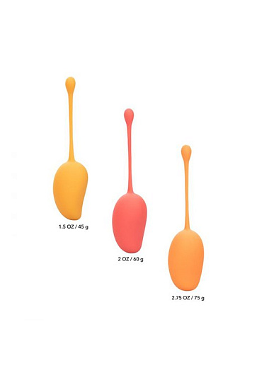 Вагинальные шарики в виде магно Kegel Training Set Mango