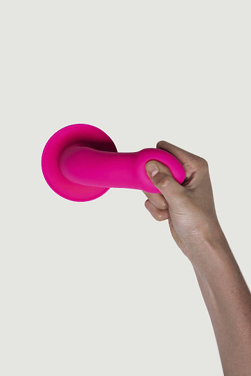 Дилдо на присоске с двойной плотностью Adrien Lastic HITSENS S02 16.7 см, розовый