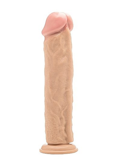 Фаллоимитатор Realistic Cock 11" на присоске, 26 см, телесный