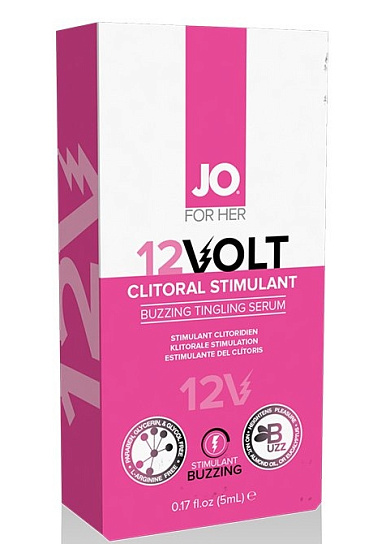 Возбуждающая сыворотка мощного действия JO 12 Volt, 5 мл