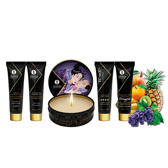 Подарочный набор Geisha's Secret Экзотические фрукты, фиолетовый