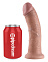 Фаллос на присоске King Cock 8 реалистичный, 19 см, телесный