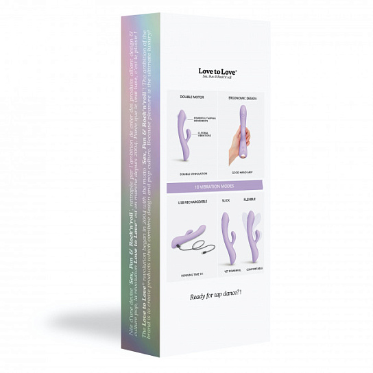 Вибратор-кролик Love to Love Bunny&Clyde, сиреневый