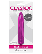 Мощный мини-вибратор Classix Rocket Bullet, розовый