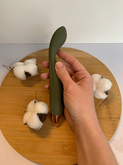 Вибратор для точки G с гибкой головкой Magic Vibe, зеленый