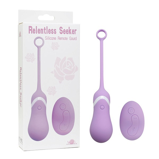 Беспроводное виброяичко с пультом ДУ, 8 см, фиолетовое