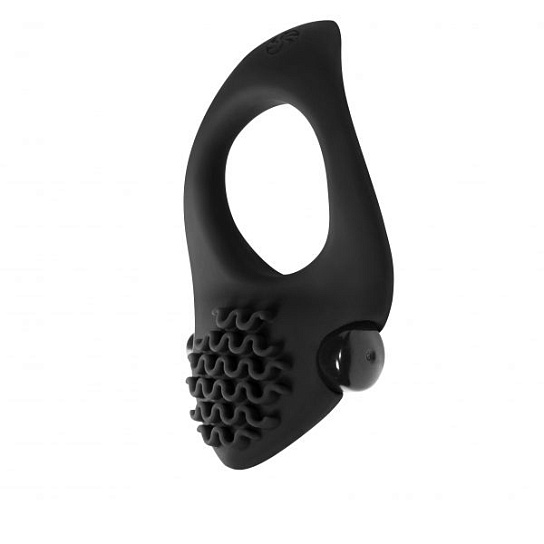 Эрекционное виброкольцо Pure Passion Midnight, черное