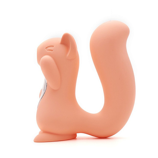 Вакуумный стимулятор клитора Белочка KisToy Miss UU, оранжевый