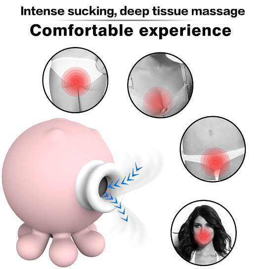 Вакуумный клиторальный стимулятор Octopi Осьминожка