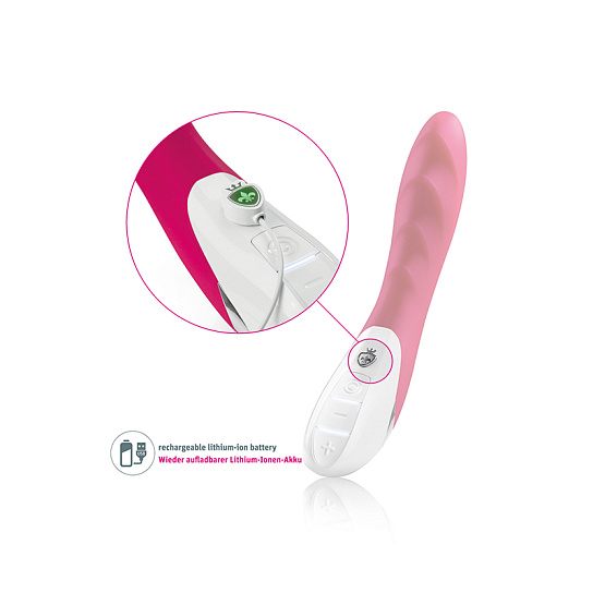 Вибратор SASSY SIMON вибрирует, покалывает и пульсирует, розовый